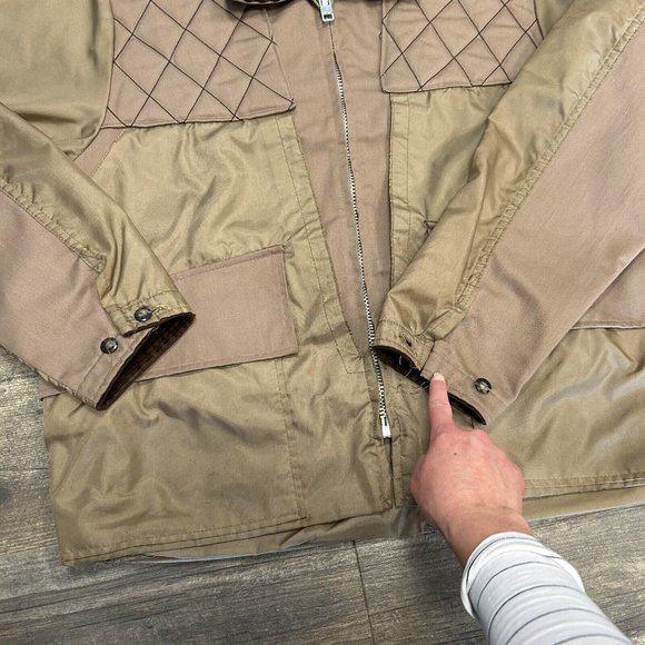 Vintage Sears Ted Williams Field Hunting Jacket Tan/Brown Men Size Large - Picture 8 of 12